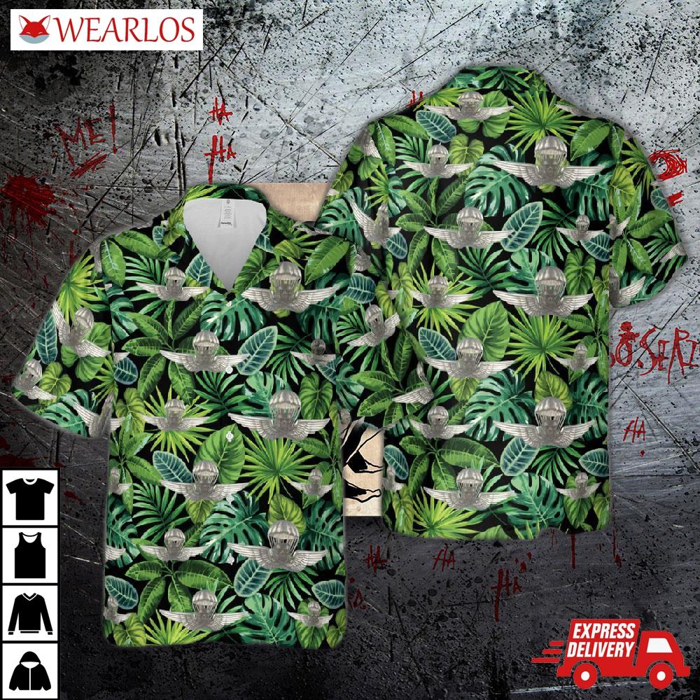 Royal Hungarian Army Paratrooper Badge Hawaiian Shirt