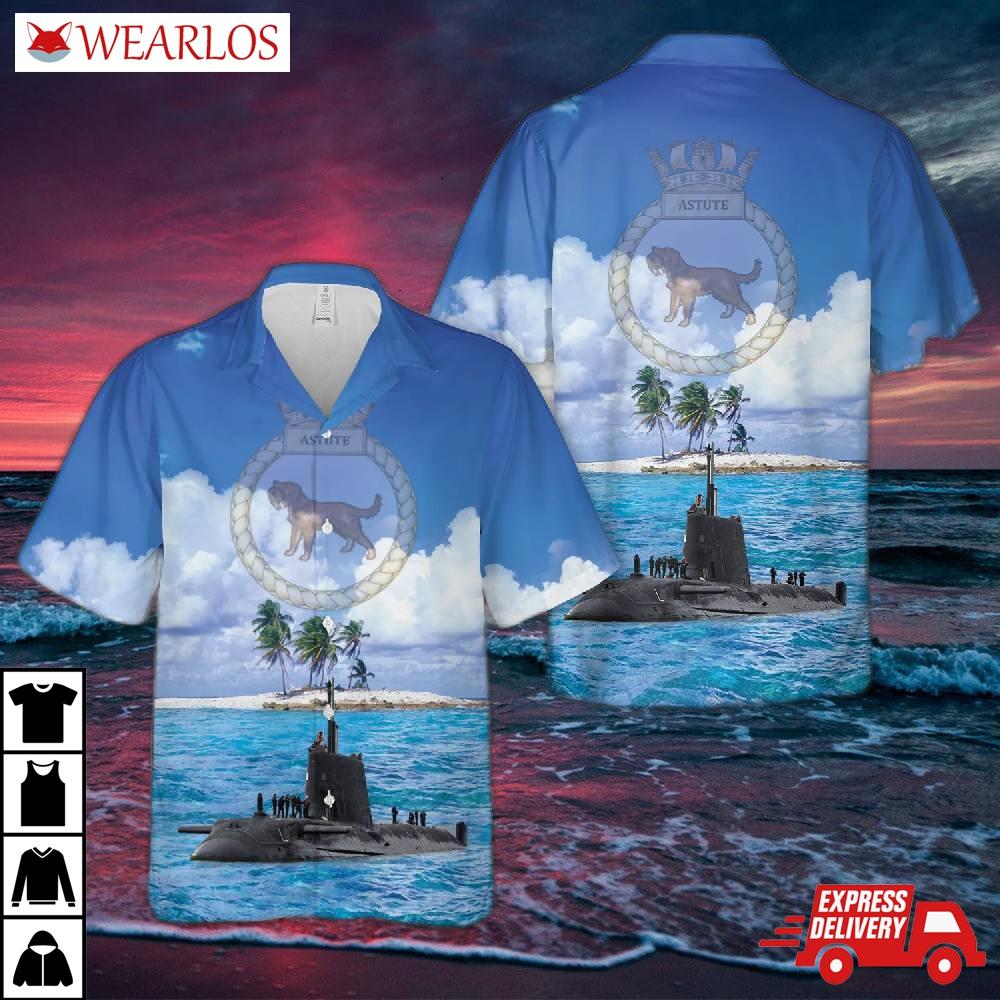 Royal Navy Hms Astute (s119) Hawaiian Shirt