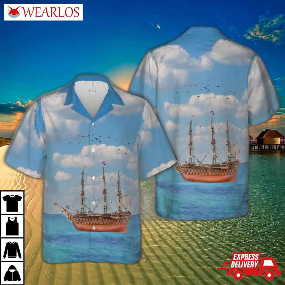 Royal Navy Hms Victory 1765 Hawaiian Shirt