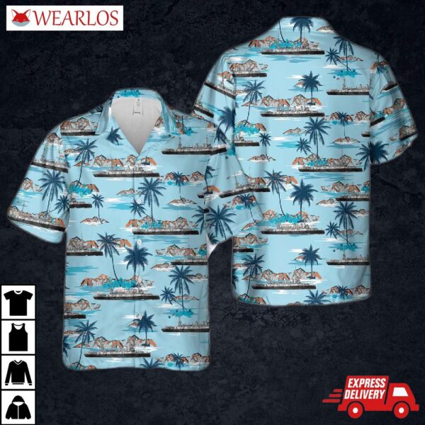 Royal Navy Orlando-class Cruiser Hms Australia (1886) Hawaiian Shirt