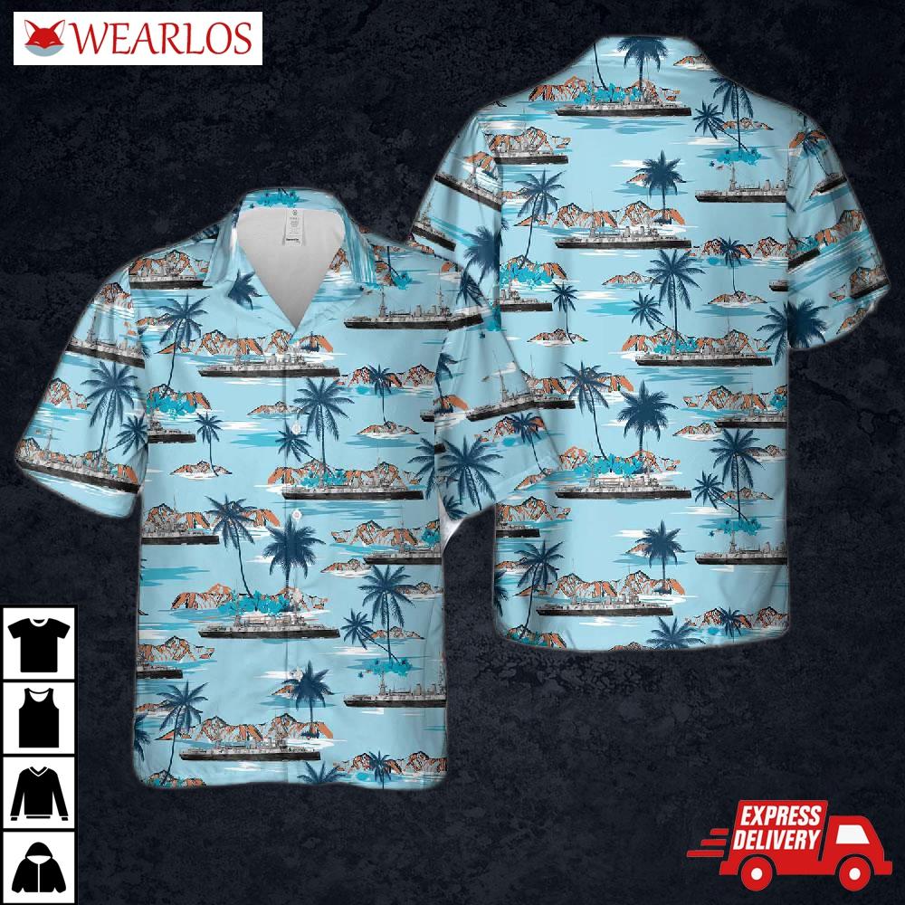 Royal Navy Orlando-class Cruiser Hms Australia (1886) Hawaiian Shirt