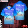 Royal Navy Rn Hms Brilliant (f90) Type 22 Frigate Hawaiian Shirt