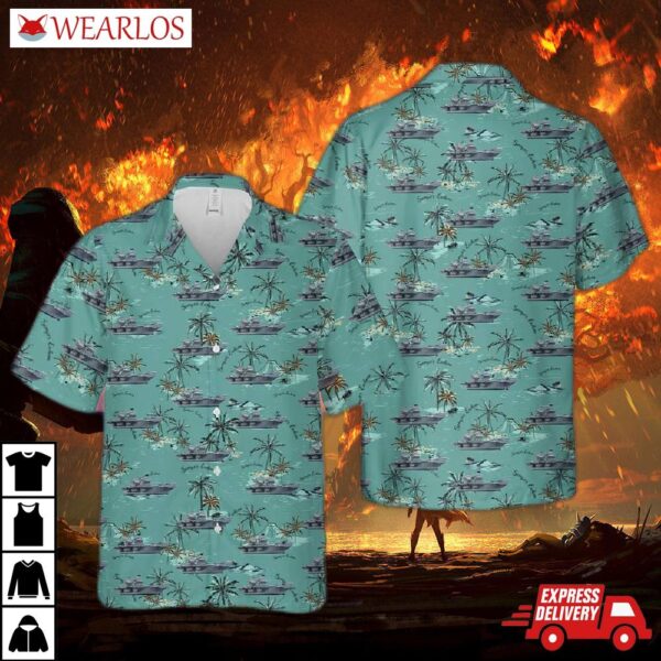 Royal Navy Rn Hms Queen Elizabeth (r08) Elizabeth-class Aircraft Carrier Hawaiian Shirt