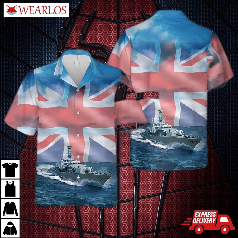 Royal Navy Rn Hms Westminster (f237) Duke-class Type 23 Frigate Hawaiian Shirt
