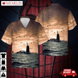 Royal Navy Vanguard Class Submarine Hawaiian Shirt