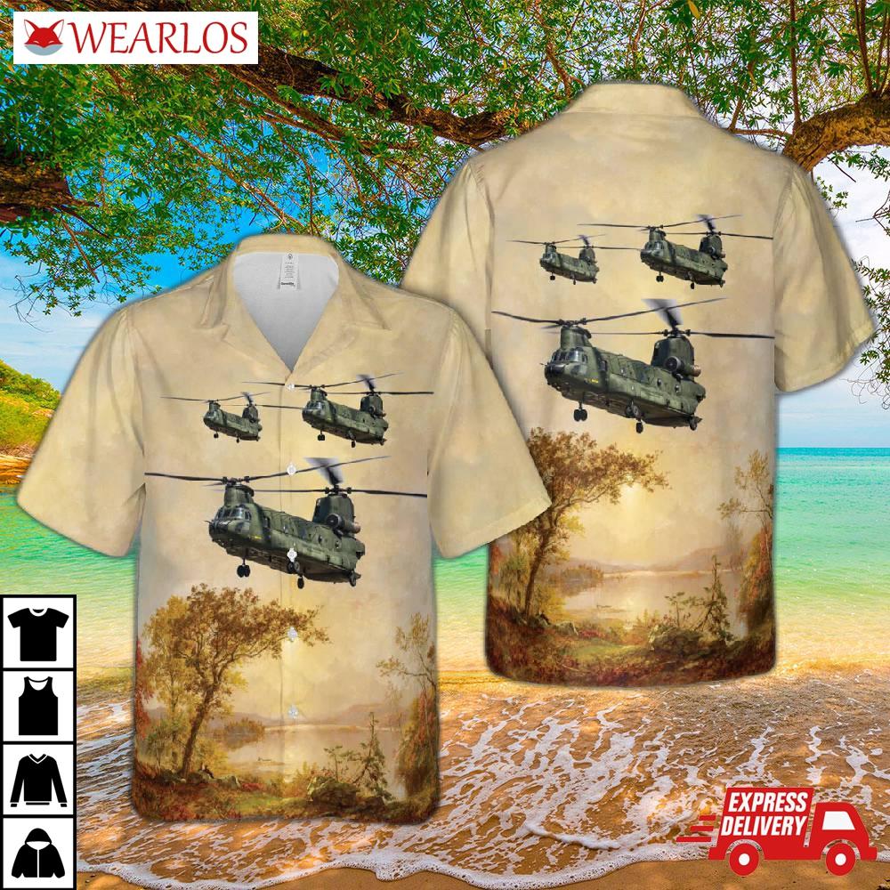 Royal Netherlands Air Force 298 Sqn Boeing Ch-47d Chinook Hawaiian Shirt