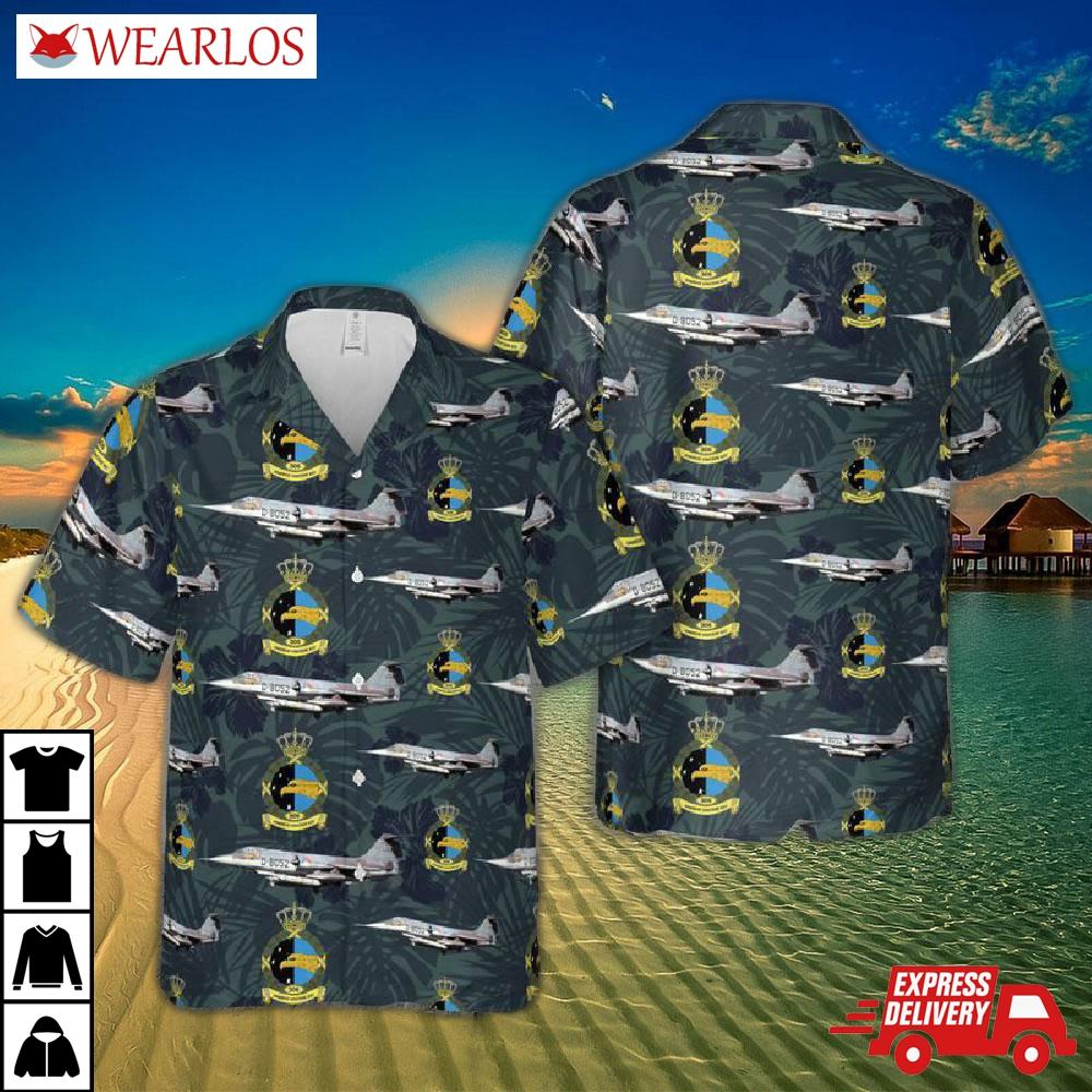 Royal Netherlands Air Force 306 Squadron F-104g Starfighters Hawaiian Shirt