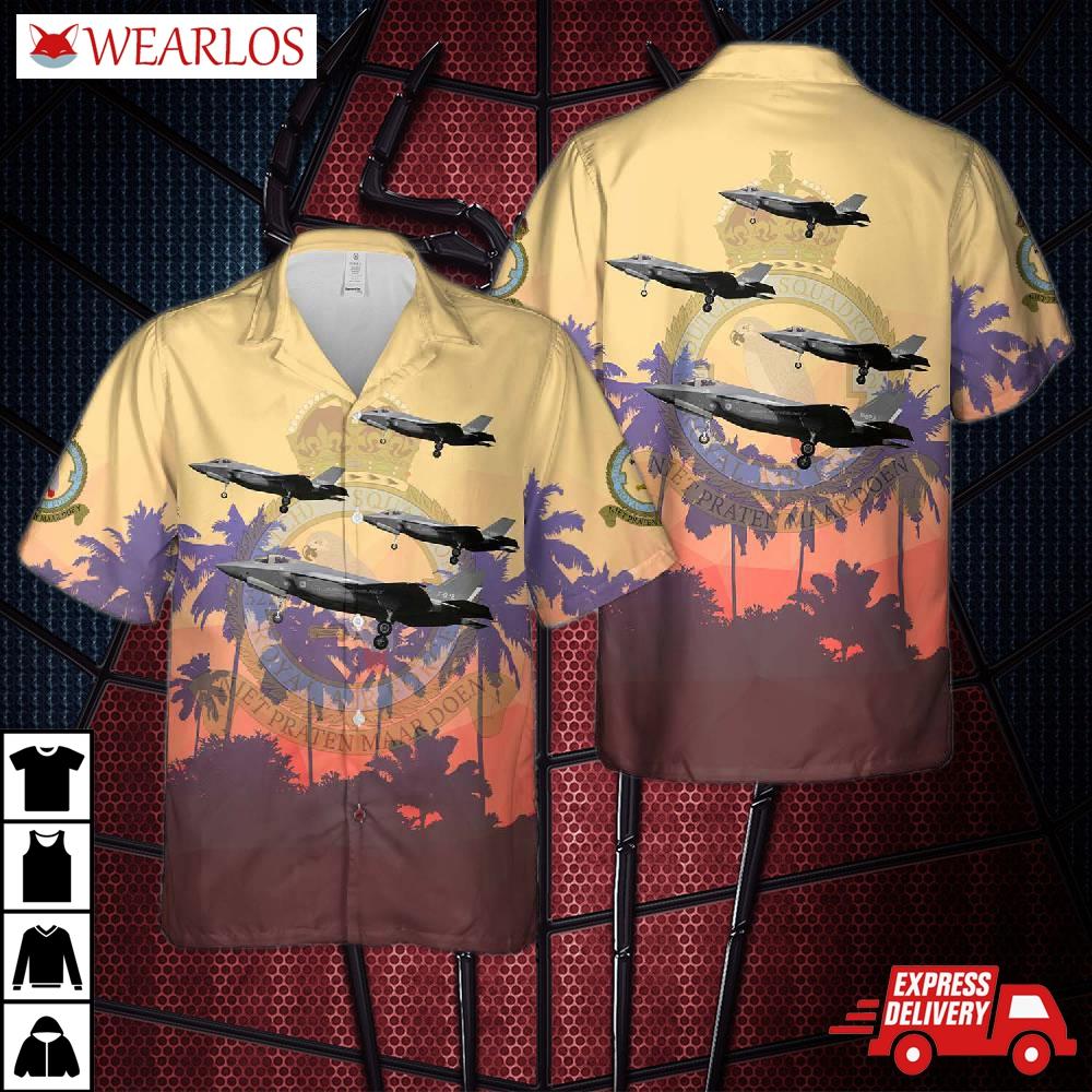 Royal Netherlands Air Force F-35a (f-022; Msnan-22) 322 Squadron Hawaiian Shirt