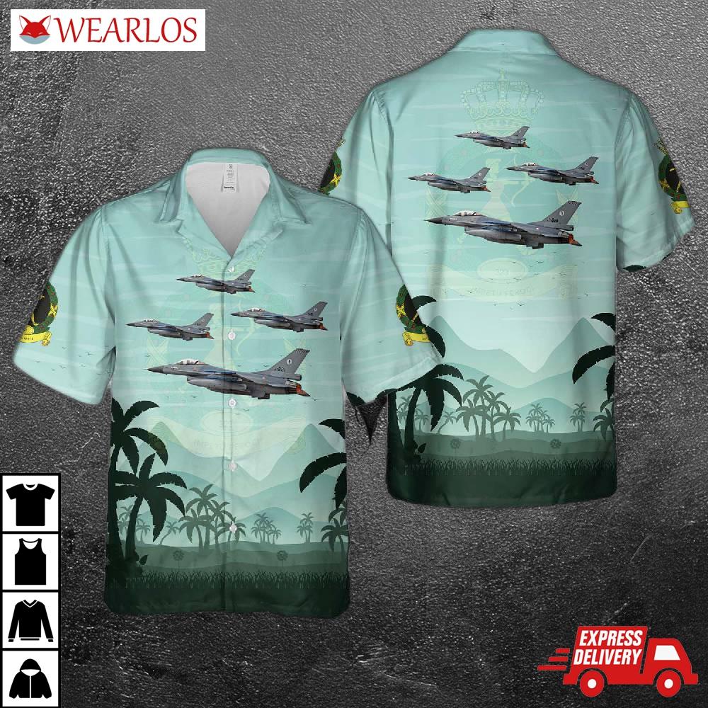 Royal Netherlands Air Force General Dynamics (fokker) F-16am Fighting Falcon (401) 323 Sqn Hawaiian Shirt