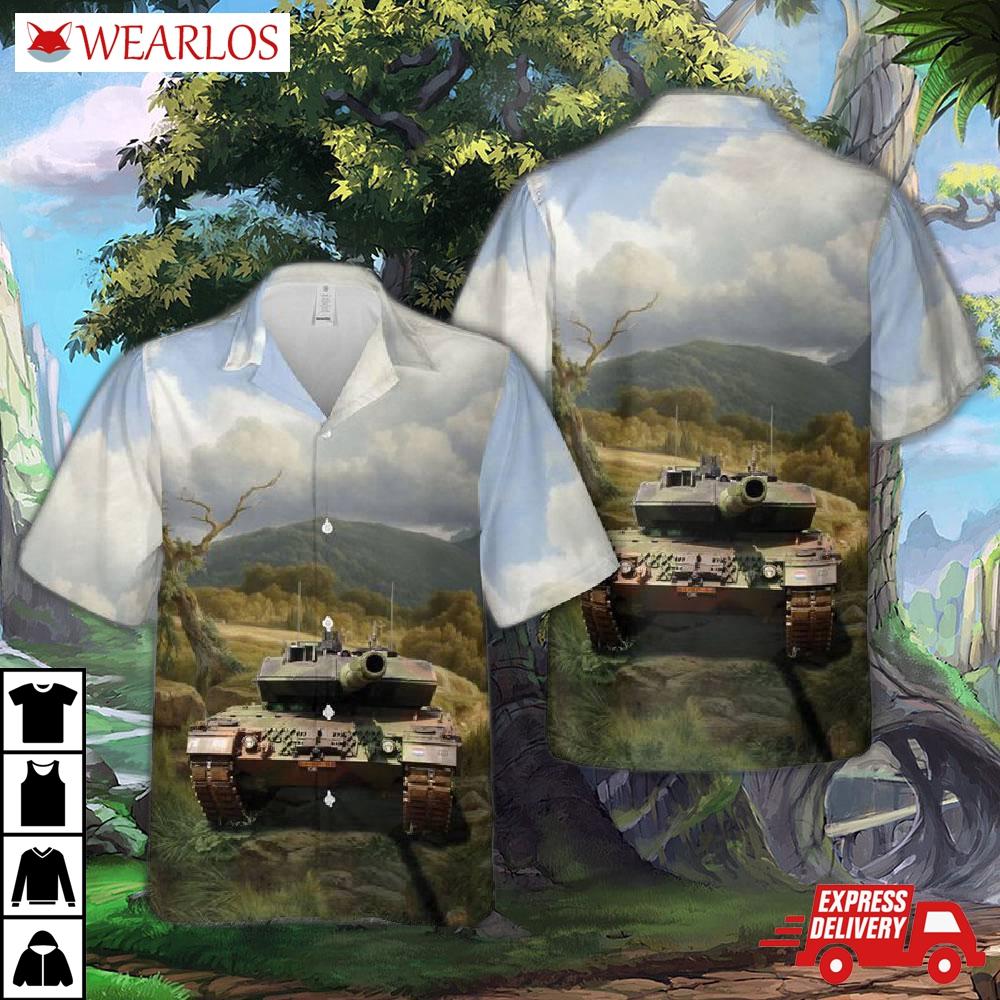 Royal Netherlands Army Leopard 2a6 Hawaiian Shirt