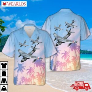 Royal Netherlands Navy Hawker Hunter F6a Hawaiian Shirt