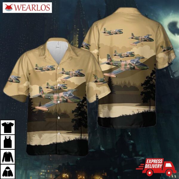 Royal New Zealand Air Force (rnzaf) Bac 167 Strikemaster Mk88 Hawaiian Shirt