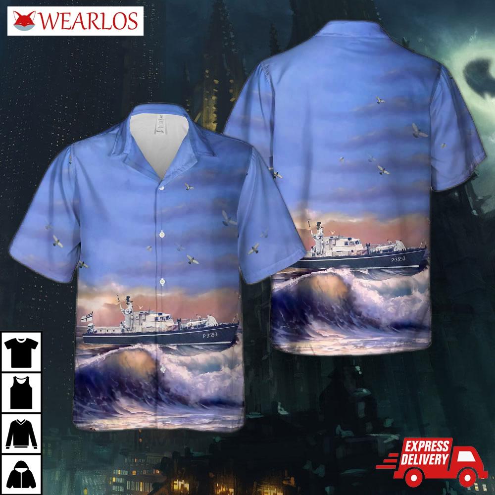 Royal New Zealand Navy Hmnzs Kahawai (p3553) Hawaiian Shirt