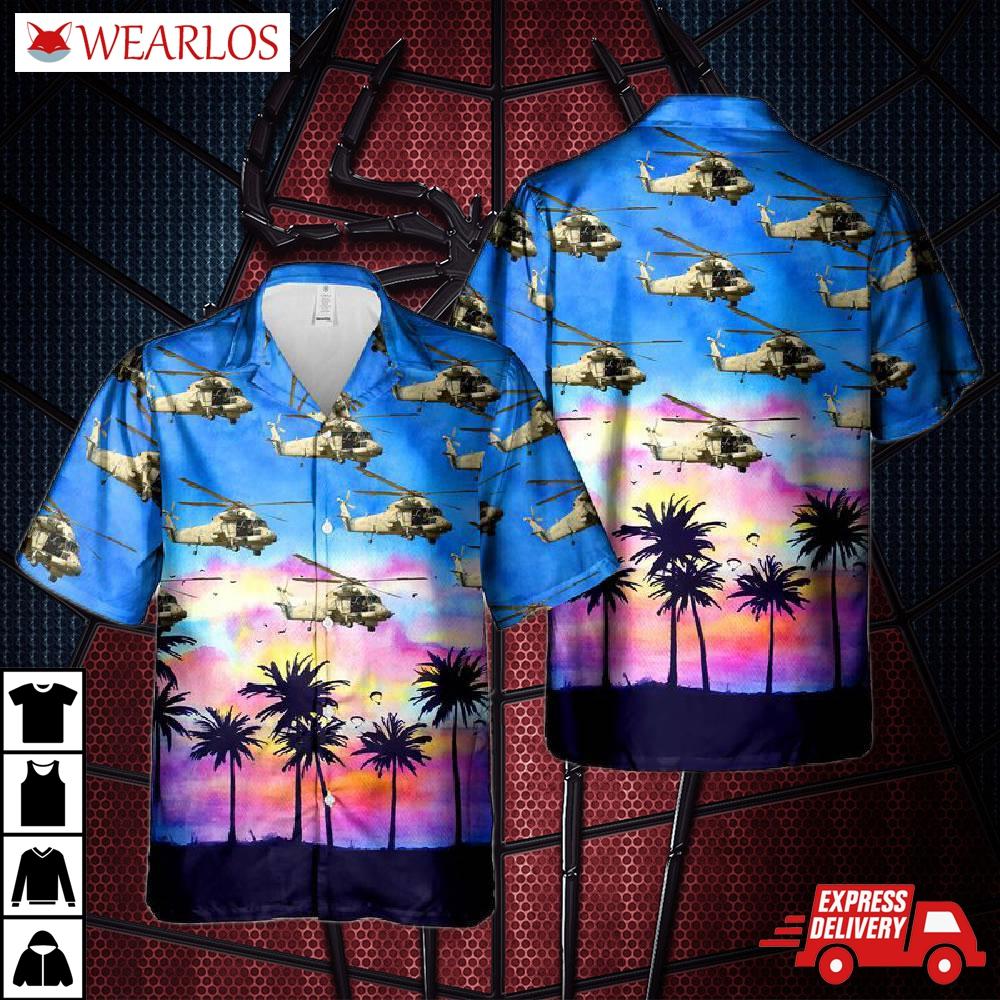 Royal New Zealand Navy Rnzn Hmnzs Kaman Sh-2g Super Seasprite (k-894) Hawaiian Shirt