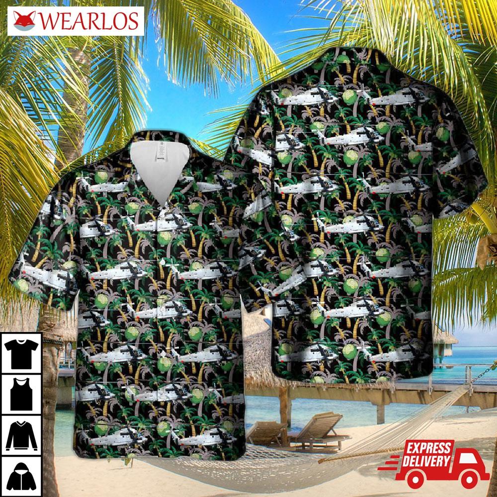 Royal New Zealand Navy Rnzn Hmnzs Super Seasprite Sh-2g(i) Hawaiian Shirt