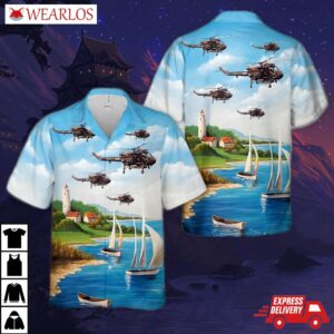 Royal New Zealand Navy Westland Wasp Has1 (p-531-2) Hawaiian Shirt