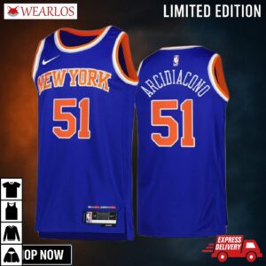 Ryan Arcidiacono 51 New York Knicks Blue Jersey -23 Icon Edition Swingman
