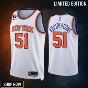 Ryan Arcidiacono 51 New York Knicks White Jersey -23 Association Edition Swingman