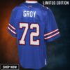 Ryan Groy Buffalo Bills Nfl Pro Line Player Jersey - Royal