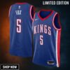 Sacramento Kings Nike City Edition Swingman Jersey - Blue De'aaron Fox Unisex