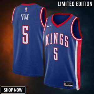 Sacramento Kings Nike City Edition Swingman Jersey - Blue De'aaron Fox Unisex