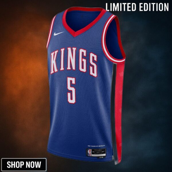 Sacramento Kings Nike City Edition Swingman Jersey - Blue De'aaron Fox Unisex