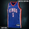 Sacramento Kings Nike City Edition Swingman Jersey - Blue De'aaron Fox Youth