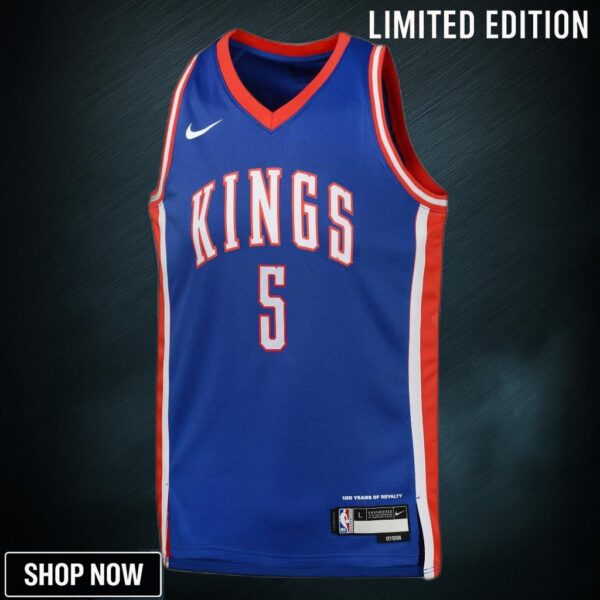 Sacramento Kings Nike City Edition Swingman Jersey - Blue De'aaron Fox Youth