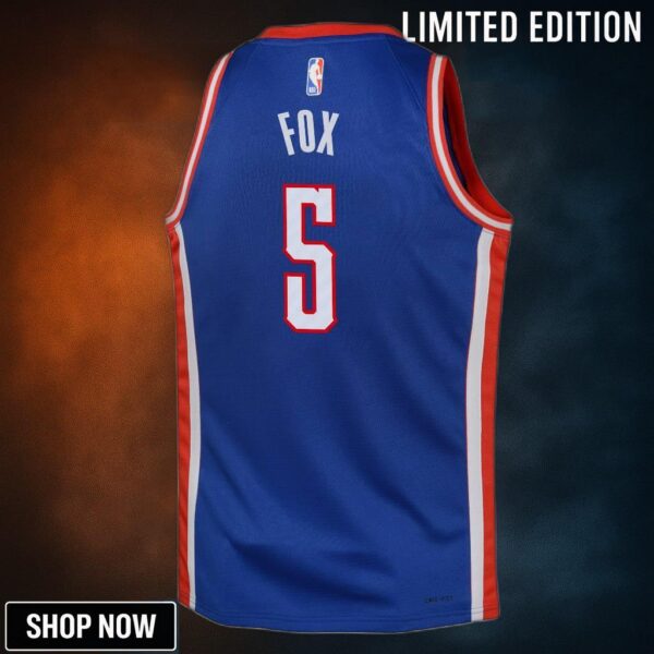 Sacramento Kings Nike City Edition Swingman Jersey - Blue De'aaron Fox Youth
