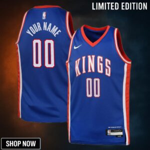 Sacramento Kings Nike City Edition Swingman Jersey - Custom Youth