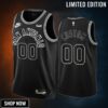 San Antonio Spurs Custom 00 -23 Classic Edition Black Jersey