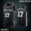 San Antonio Spurs Doug Mcdermott 17 -23 Icon Edition Black Jersey Swingman