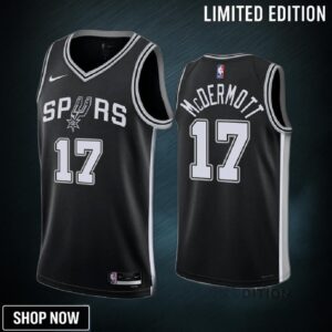 San Antonio Spurs Doug Mcdermott 17 -23 Icon Edition Black Jersey Swingman