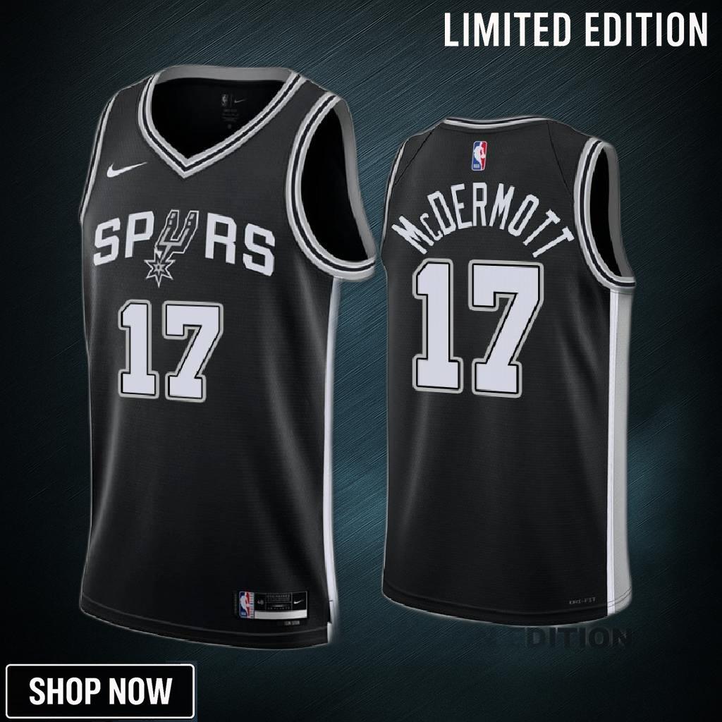 San Antonio Spurs Doug Mcdermott 17 -23 Icon Edition Black Jersey Swingman