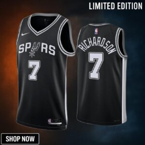 San Antonio Spurs Josh Richardson 7 -23 Icon Edition Black Jersey Swingman