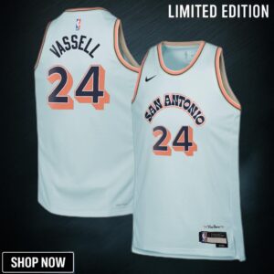 San Antonio Spurs Nike City Edition Swingman Jersey - Blue Devin Vassell Youth