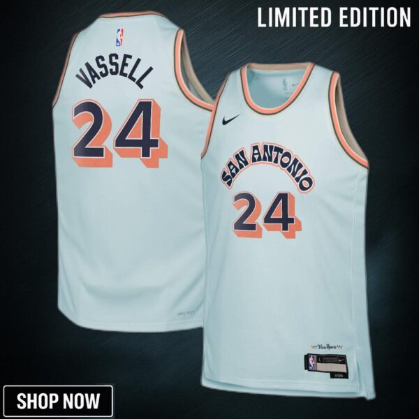 San Antonio Spurs Nike City Edition Swingman Jersey - Blue Devin Vassell Youth