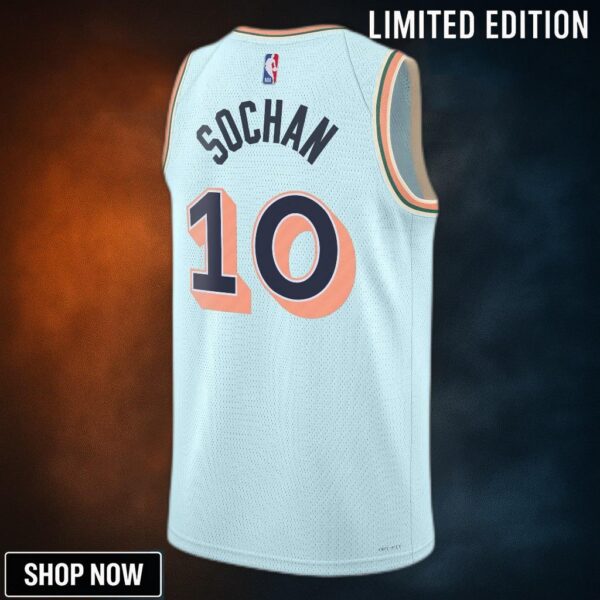 San Antonio Spurs Nike City Edition Swingman Jersey - Blue Jeremy Sochan Unisex