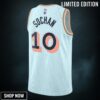 San Antonio Spurs Nike City Edition Swingman Jersey - Blue Jeremy Sochan Unisex