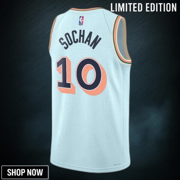 San Antonio Spurs Nike City Edition Swingman Jersey - Blue Jeremy Sochan Unisex