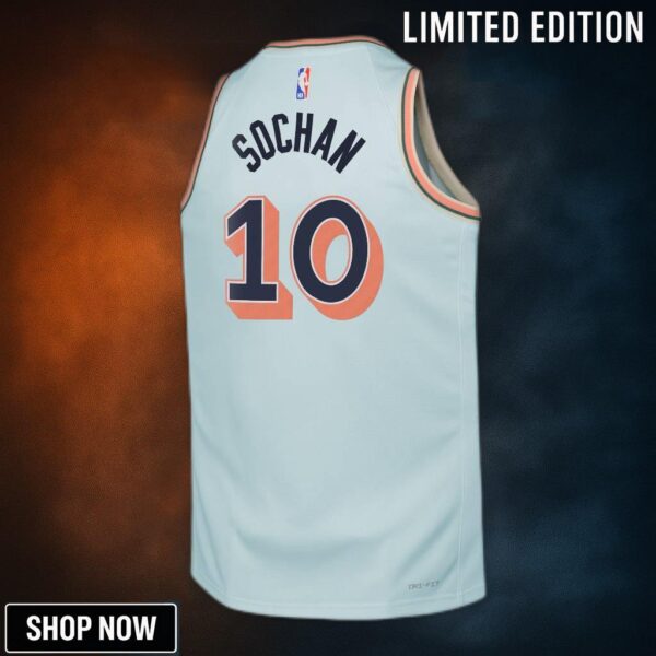 San Antonio Spurs Nike City Edition Swingman Jersey - Blue Jeremy Sochan Youth