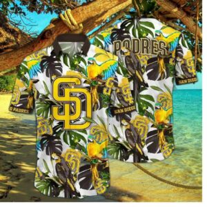 San Diego Padres Jungle Parrot Hawaiian Shirt