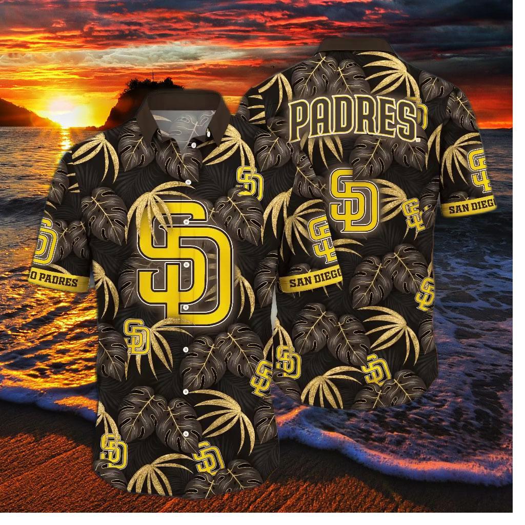 San Diego Padres Midnight Tropics Hawaiian Shirt