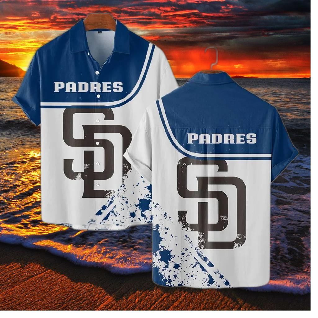 San Diego Padres Modern Splash Hawaiian Shirt