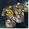 San Diego Padres Monochrome Oasis Hawaiian Shirt