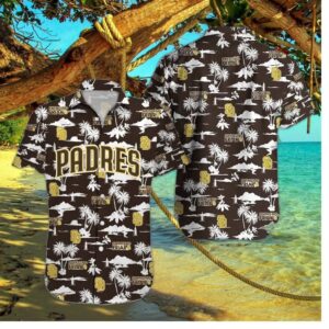 San Diego Padres Sunset Palms Hawaiian Shirt