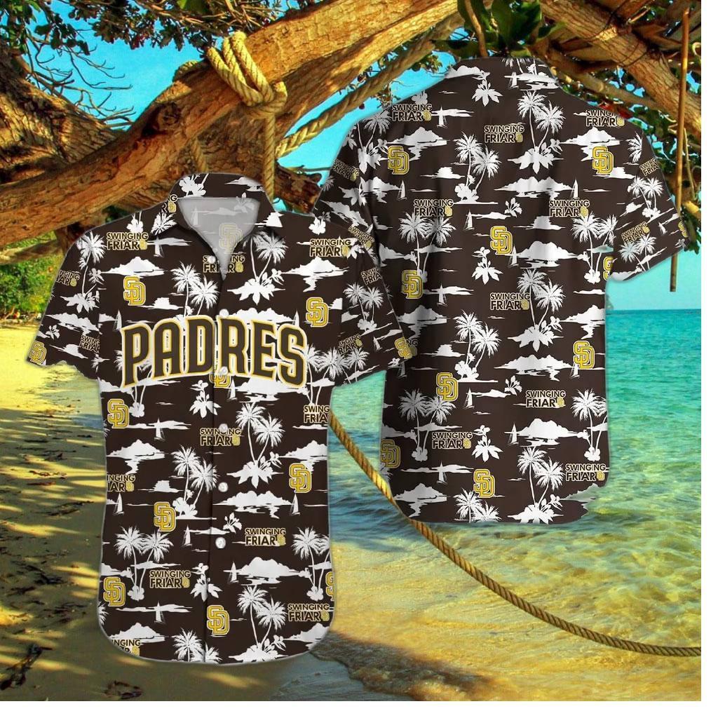 San Diego Padres Sunset Palms Hawaiian Shirt