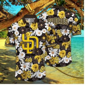 San Diego Padres Sunshine Blooms Hawaiian Shirt