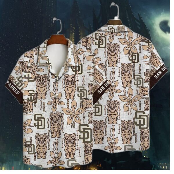 San Diego Padres Tiki Tropics Hawaiian Shirt