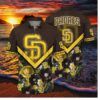 San Diego Padres Tropical Bloom Hawaiian Shirt